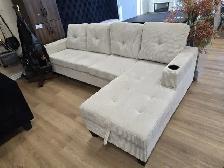 4 seater corduroy sectional couch