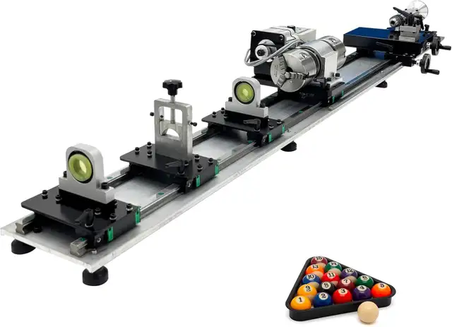 2-Head 2-Track Billiard Cue Repair Lathe Machine028366