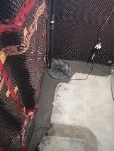 DRAIN SNAKE ROUGH IN WASHROOM SUMP PUMP ISSUE WATERPROOFING WET - Photo 10