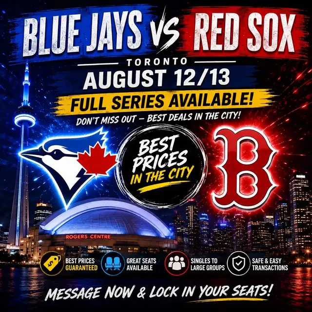 Blue Jays vs Red Sox - August 12-13 - BEST PRICES!   JERSEYS