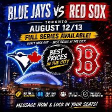 Blue Jays vs Red Sox - August 12-13 - BEST PRICES!   JERSEYS