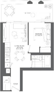 Downtown Toronto 1 Bed 1 Bath Condo for Rent at Dundas Universit - Photo 13