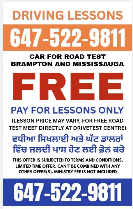 Driving Lessons and Road Test Services