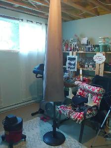 a vendre parasol noir avec lumière Del