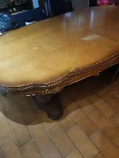 ANTIQUE 1 TABLE ET 3 COMMODES 1 MIRROIR 2 CHEVETS BON ETAT NEG. - Photo 7