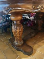 ANTIQUE 1 TABLE ET 3 COMMODES 1 MIRROIR 2 CHEVETS BON ETAT NEG. - Photo 8