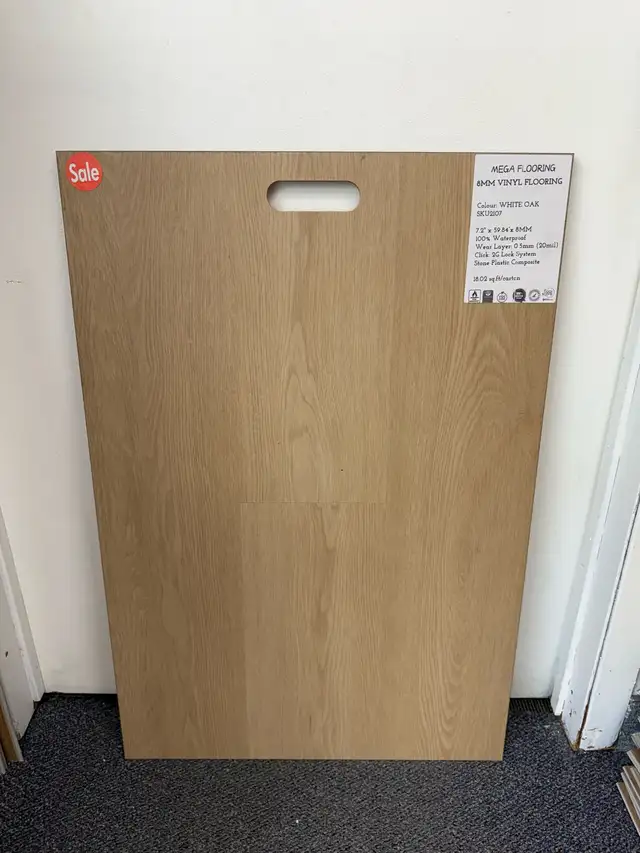 8mm vinyl flooring with pad $1.89/ sqf