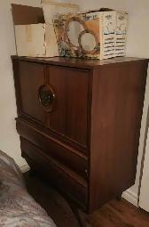 ANTIQUE 1 COMMODE D`HOMME ET 1 COMMODE DE FEMME AVEC 1 MIRROIR - Photo 2