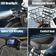 Power e-Scooter 750W 14' Tire Disc Break LED Highlight $299 - Photo 3