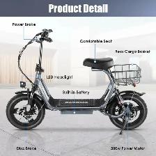 Power e-Scooter 750W 14' Tire Disc Break LED Highlight $299 - Photo 6