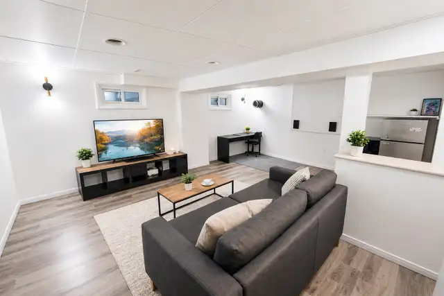1 Bedroom Furnished Basement for rent