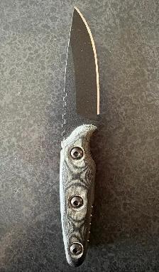 Fixed Tops UTE-02 1095 Carbon Steel Knife with Micarta Handle - Photo 2