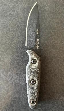 Fixed Tops UTE-02 1095 Carbon Steel Knife with Micarta Handle - Photo 3