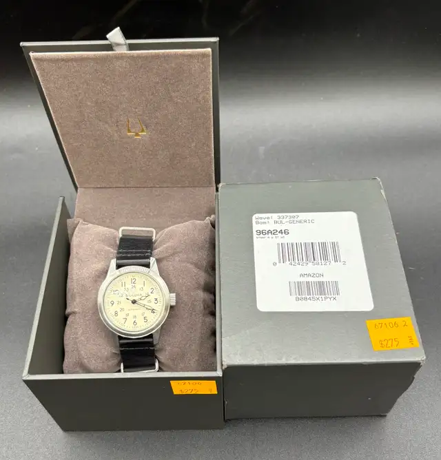 LIKE NEW Bulova Hack 96A246 Automatic Watch Complete in Box