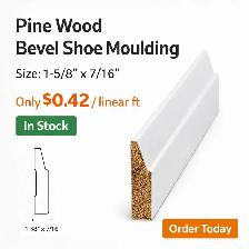 Bevel Baseboard 5-1/2" ( Wood $0.89/linear ft ) - Photo 3