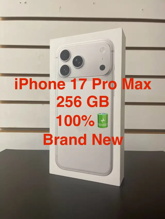 iPhone 17 Pro Max Silver 256GB 100% Battery Health Brand New