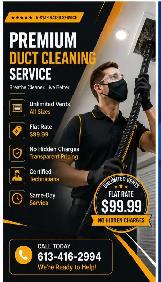 $100 AIR DUCT CLEANING SPECIAL – UNLIMITED VENTS!