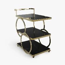 Brand New Luxury Gold Iron Cart with wheels Special $139