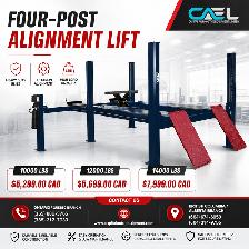 New CAEL 4-Post Hoist Alignment Service Lift – Certified &Warran