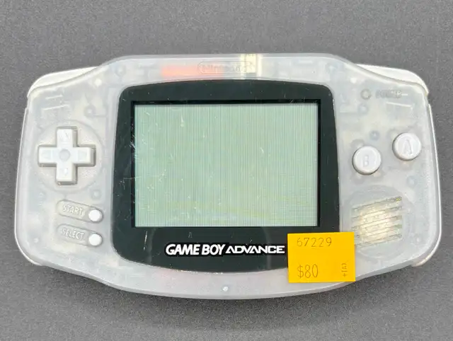 Clear Grey Nintendo Gameboy Advance (Model: agb-001 )