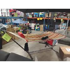 Algoma 12' Cotton Rope Hammock, Stand, Pad & Pillow Combination