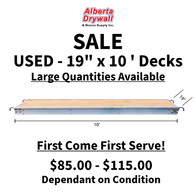 USED 19x10 Decks