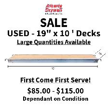 USED 19x10 Decks