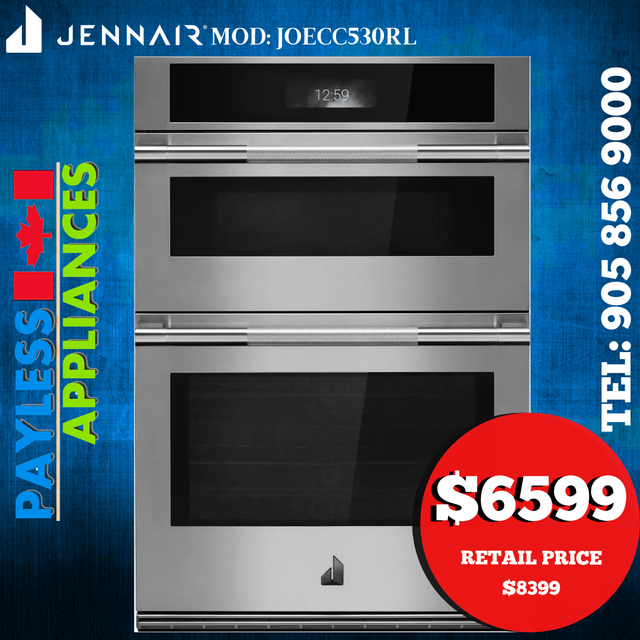Jenn Air Rise JOECC530RL 30' Smart Microwave Wall Oven Combo