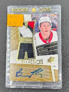 Upper Deck SPx 08-09 Retro Rookies Brady Tkachuk Autograph Gold