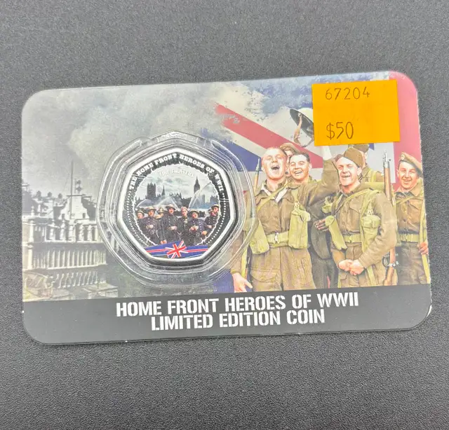 Homefront Heroes of WWII Limited Edition .999 Fine Silver Coin