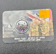 Homefront Heroes of WWII Limited Edition .999 Fine Silver Coin