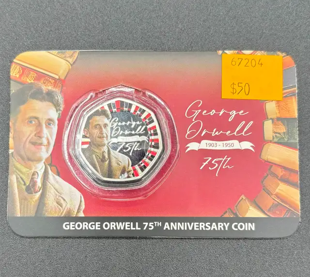 George Orwell 75th Anniversary .999 Fine Silver Coin