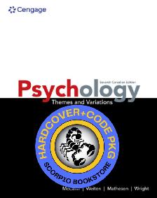 Psychology 7th Edition   MindTap McCann 9781779540188