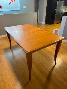Solid maple dining table with 4 maple chairs $500 - Photo 3