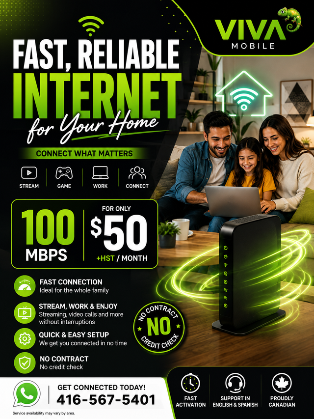 Fast & Reliable Internet for Your Home! ⚡