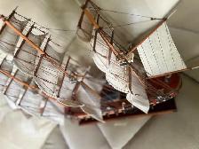 ONE BEAUTIFUL HAND BUILT 19 CENTURY FRIGATE SHIPAS PICTURED - - Photo 7