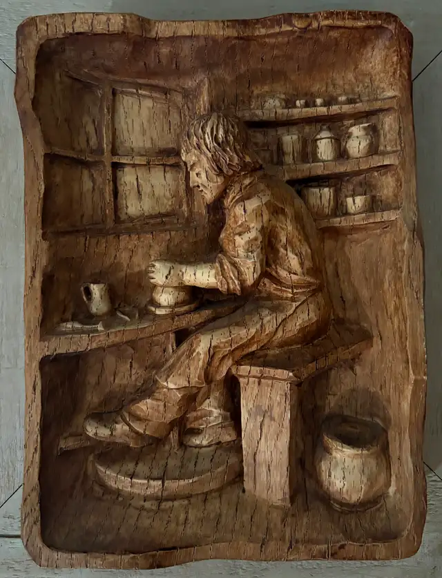 Cadre Sculpture en bois 7x9 pouces (20$)