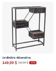 jardinière à étagère