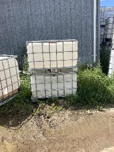 Food grade 500 L water tanks, rain barrels, IBC tanks