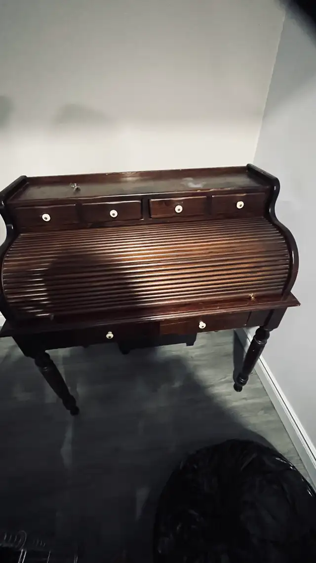 vintage post office roll top desk