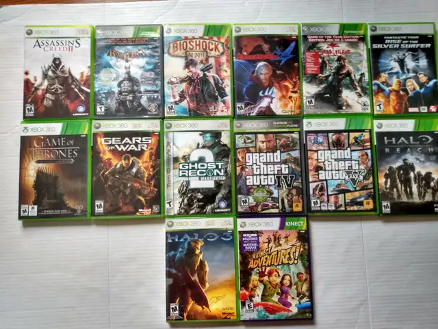 XBOX 360 BUNDLE OF 14 GAMES MINT CONDITION