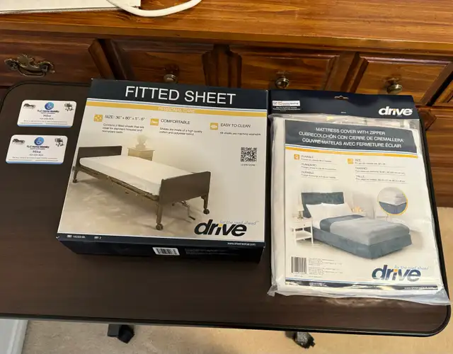 DRIVE MEDICAL FITTED SHEETS & MATTRESS PROTECTOR (HOSPITAL BED)