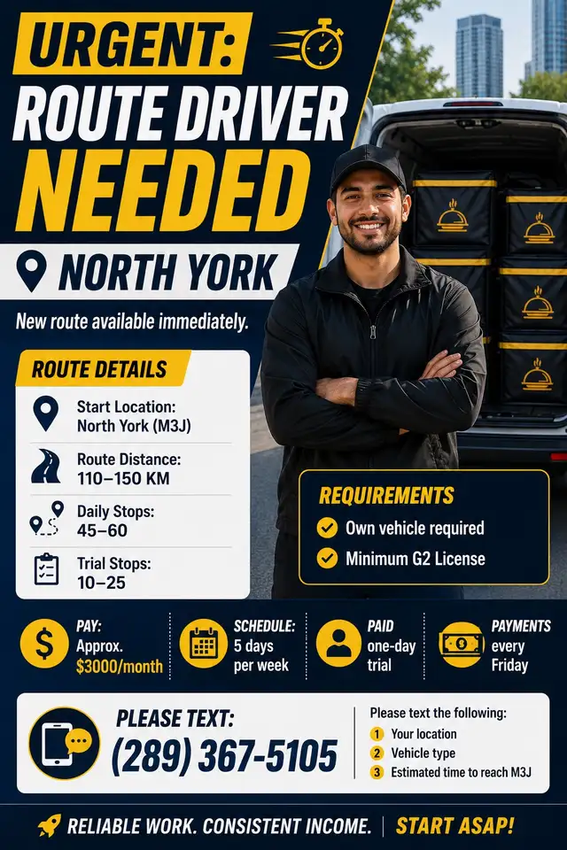 Urgent Driver Needed