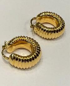 18Karat 750 Hoop Earrings 22mm