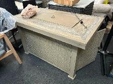 Brand New Gray Oak Propane Fire Pit Table - Aluminum $299 - Photo 5