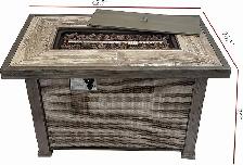 Brand New Gray Oak Propane Fire Pit Table - Aluminum $299 - Photo 6