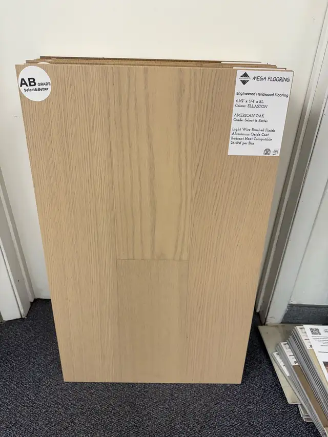 Engineered hardwood Select & Better ($3.59/sf)