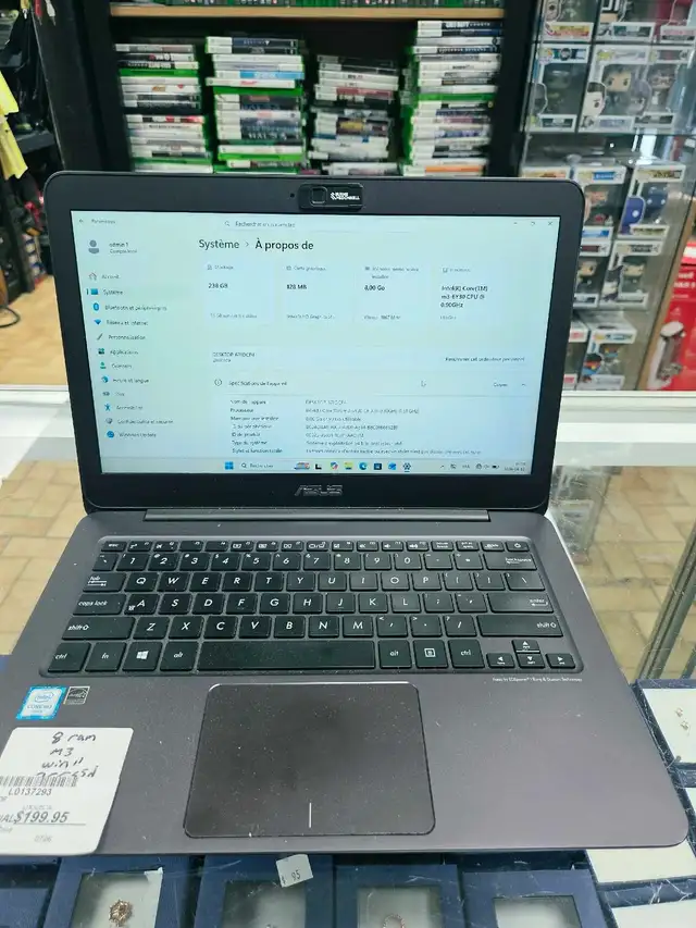 Laptop 8 Ram M3 win 11