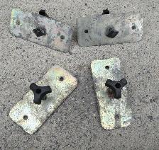 HUMMER H2 3/4 INCH TRACK ROOF TOP BOX / CARRIER BRACKETS