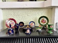 Gold Gilded Porcelain Collectibles - Limoges - Paris France